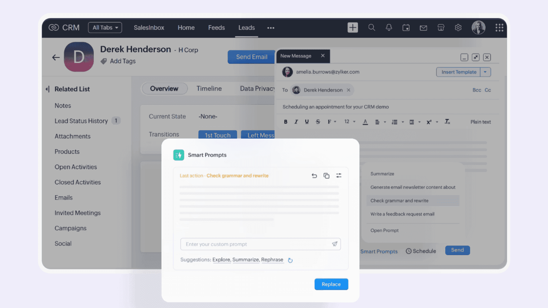 Zoho AI CRM