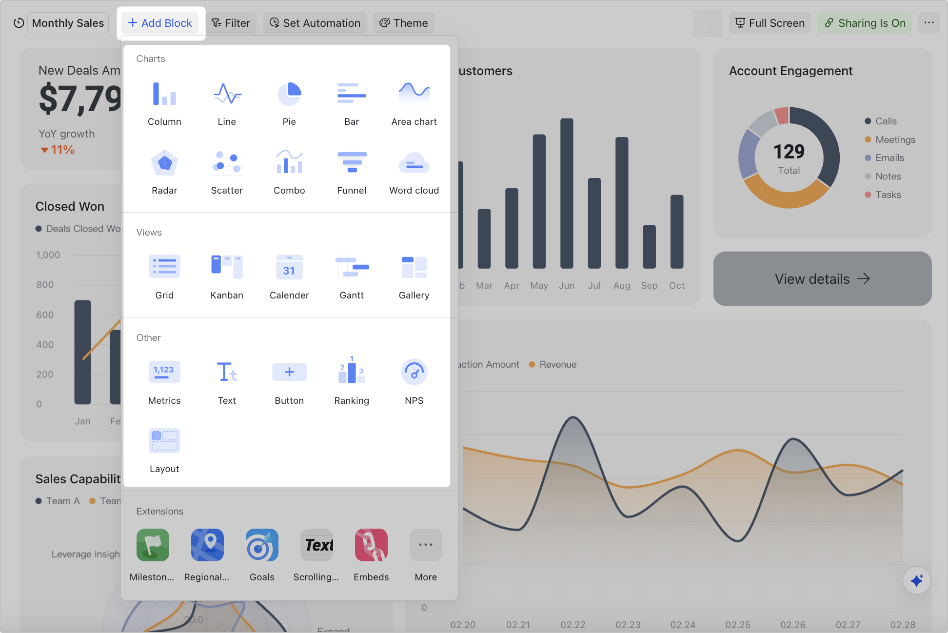 Save, reuse, and scale with Lark Base dashboard templates