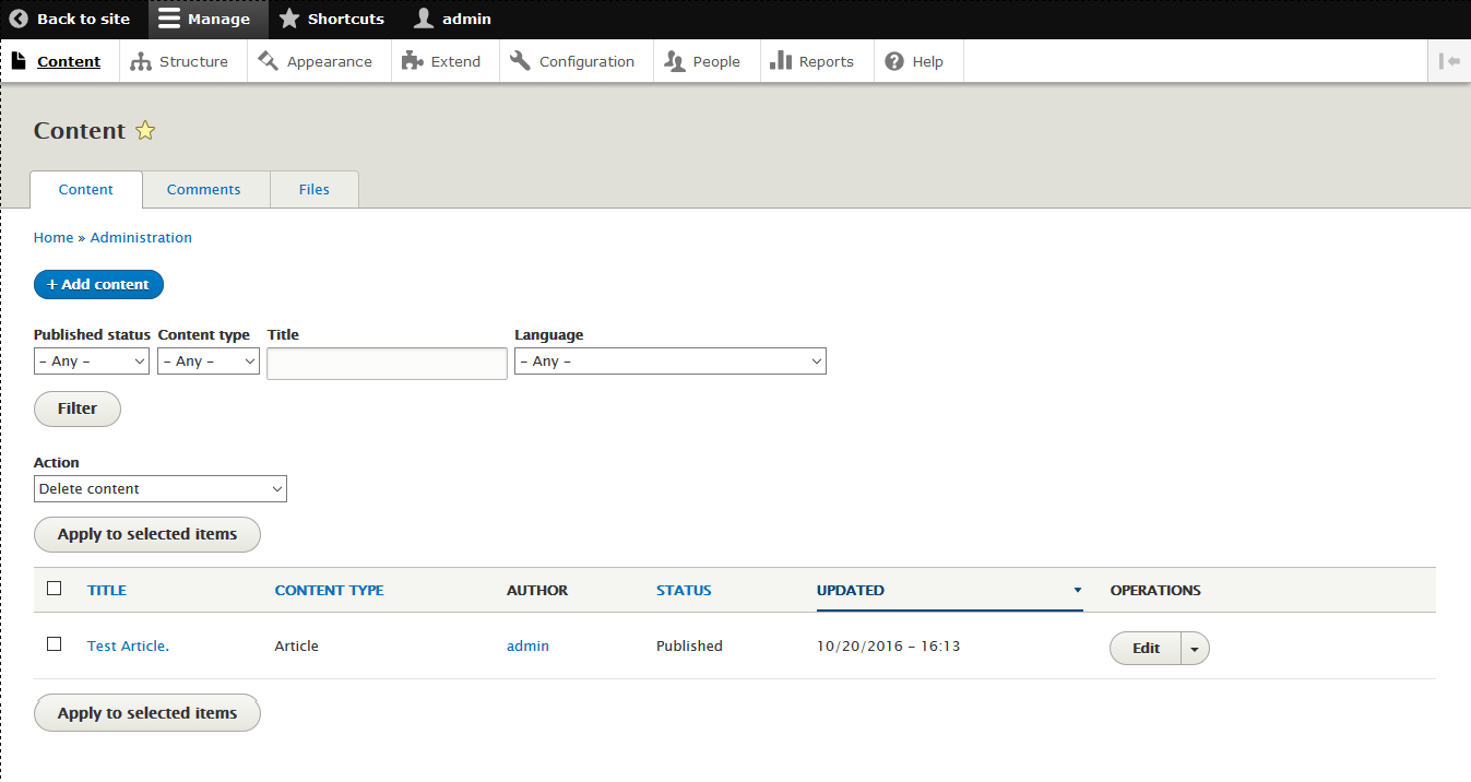 Drupal: Enterprise content management system