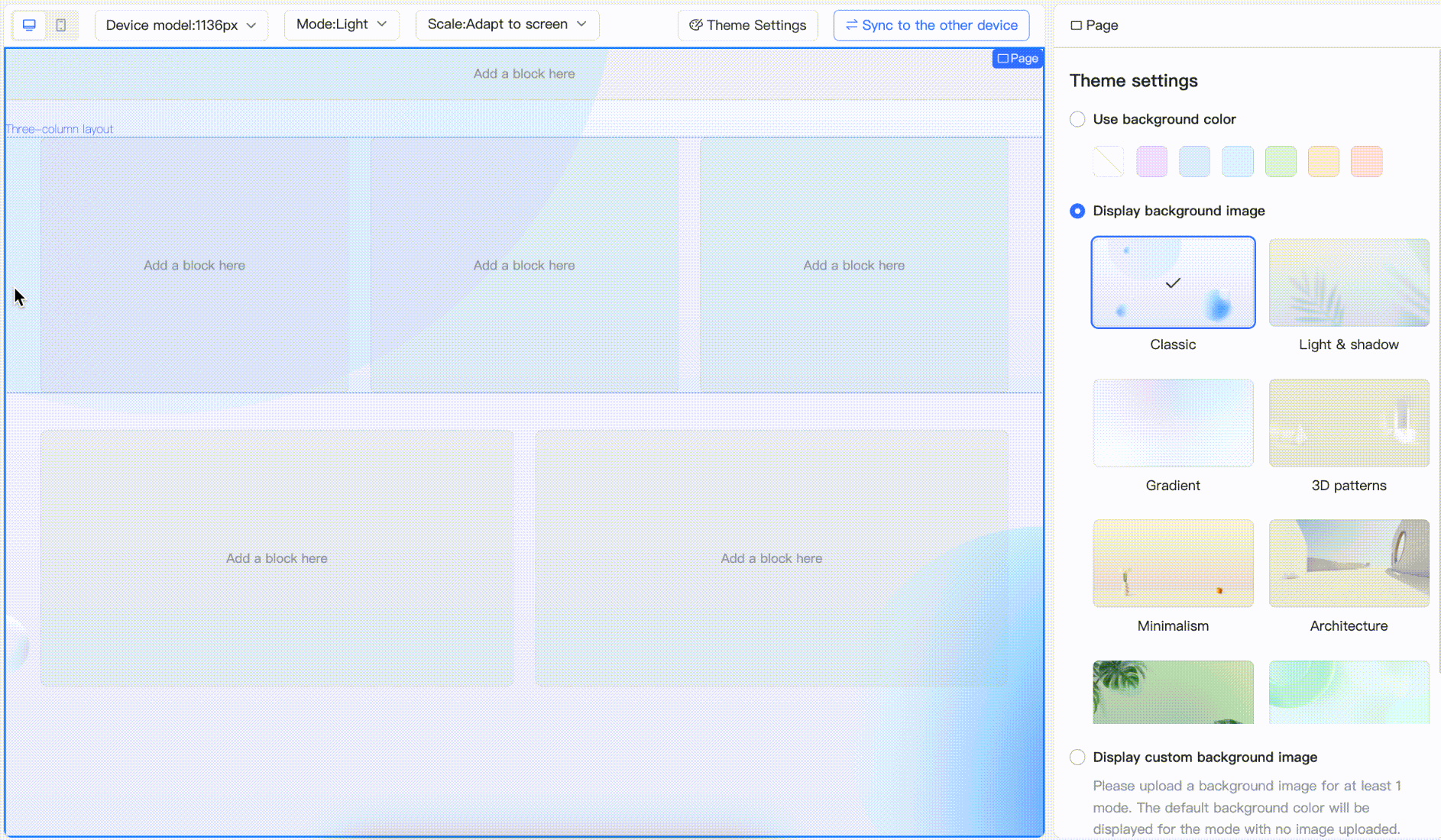 Edit a custom workplace with Workplace Builder