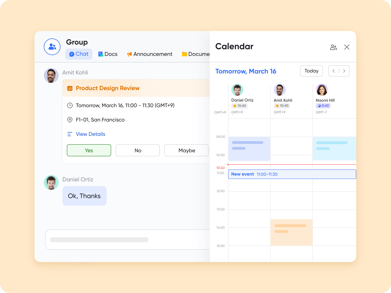 Lark Calendar schedule milestones and deadlines