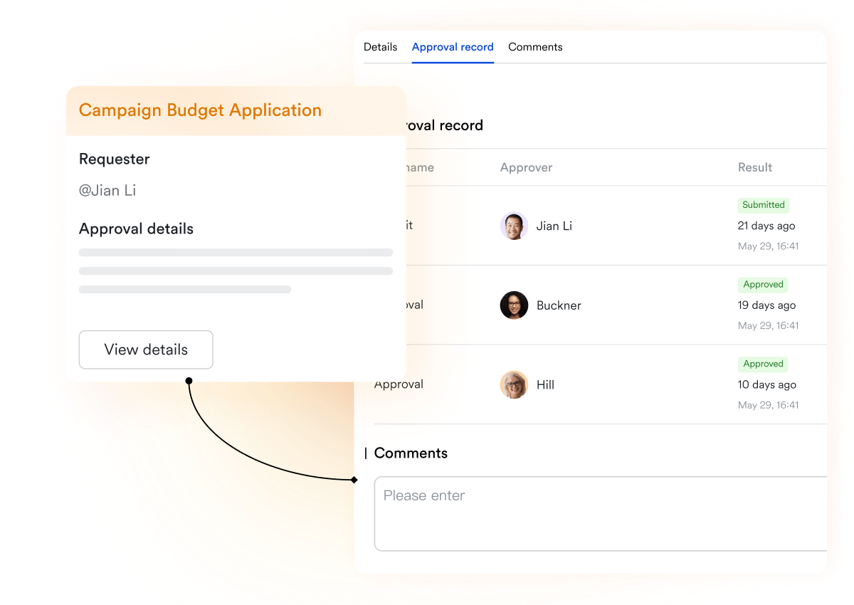 Approval document hosting is available on all devices