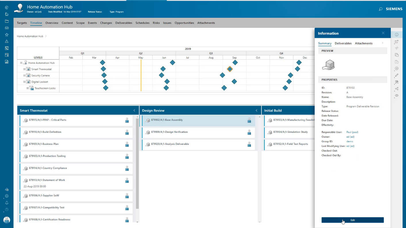 Teamcenter is for engineering and product lifecycle integration