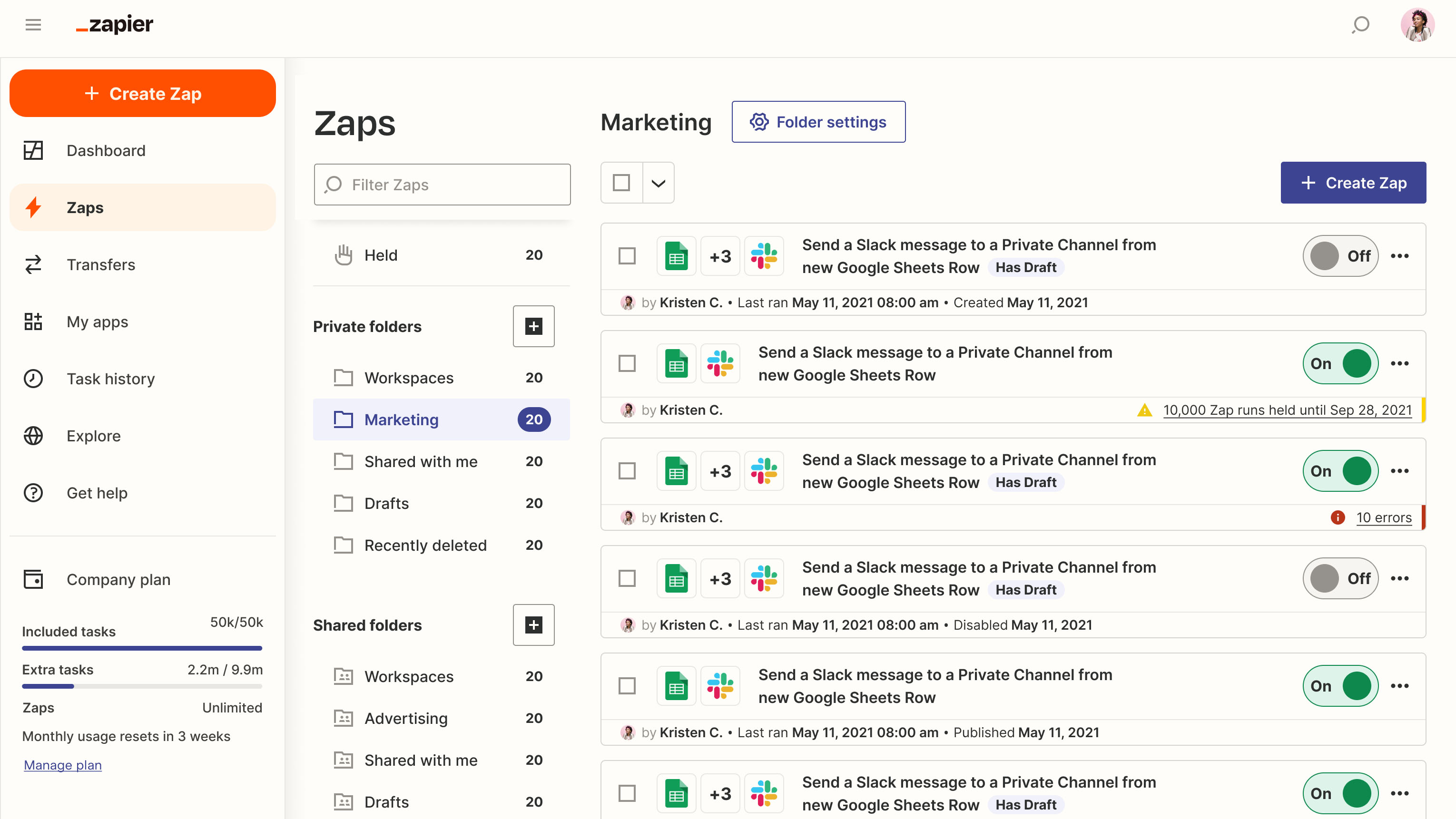 Zapier for inbound marketing tool