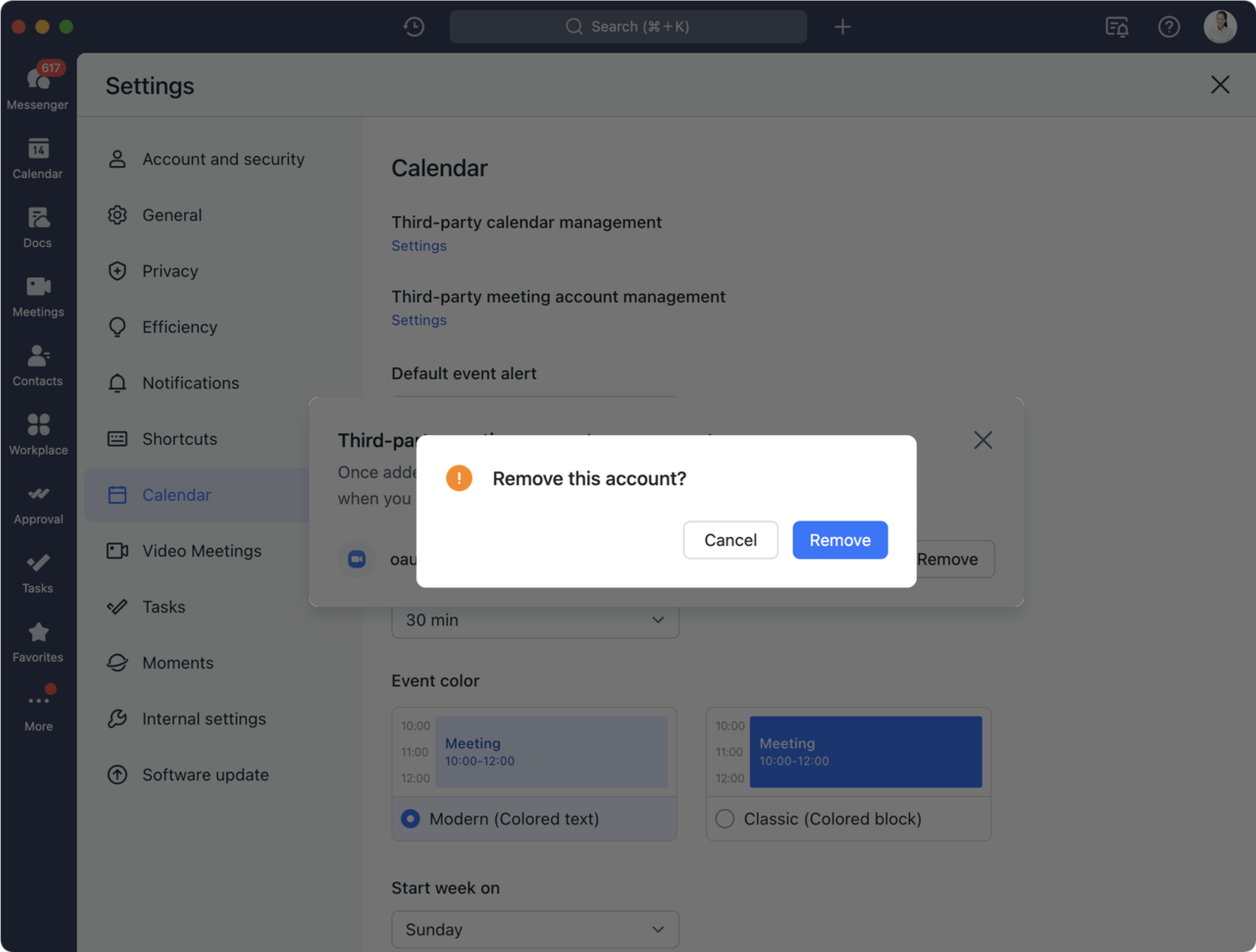 Create Zoom meetings from Lark Calendar