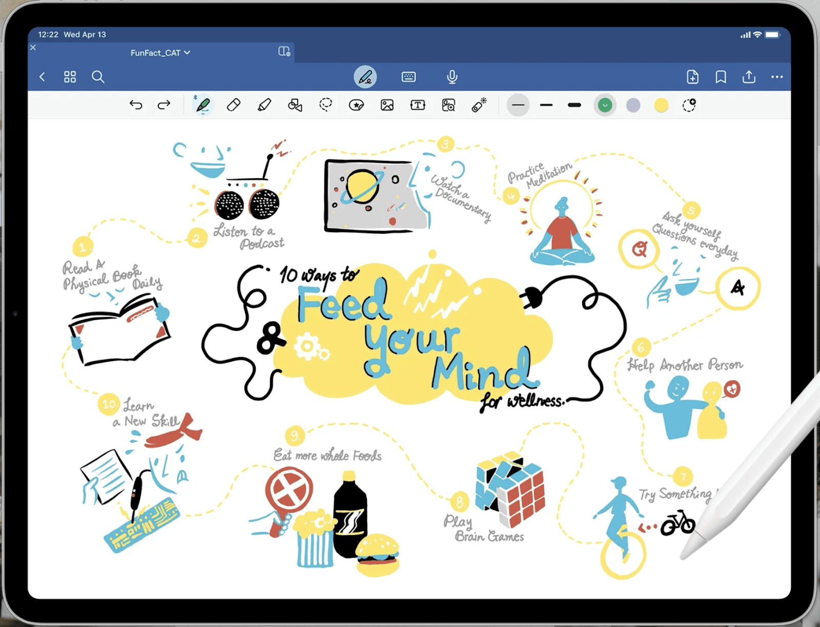 Screenshot of Goodnotes dashboard