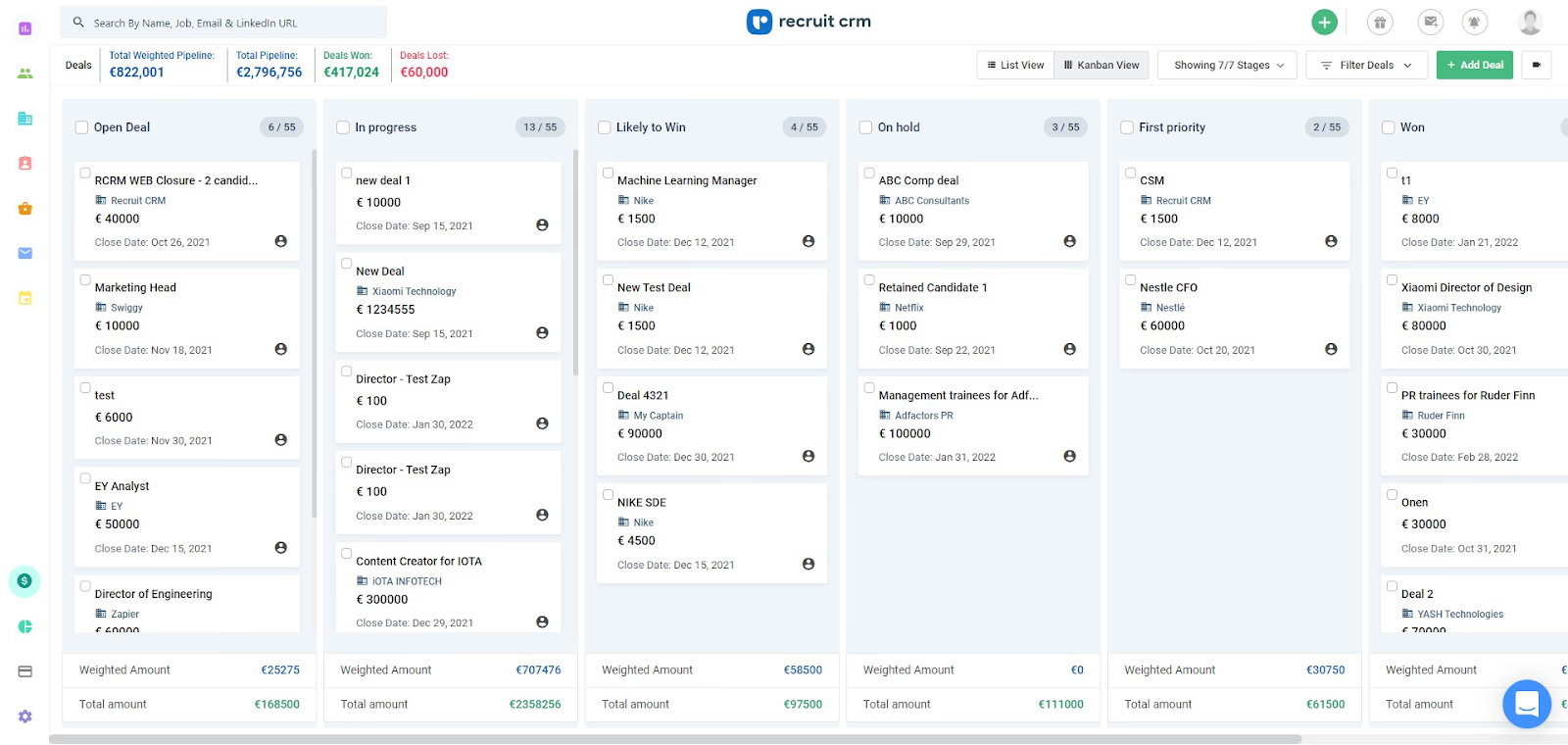 An image of Recruit CRM