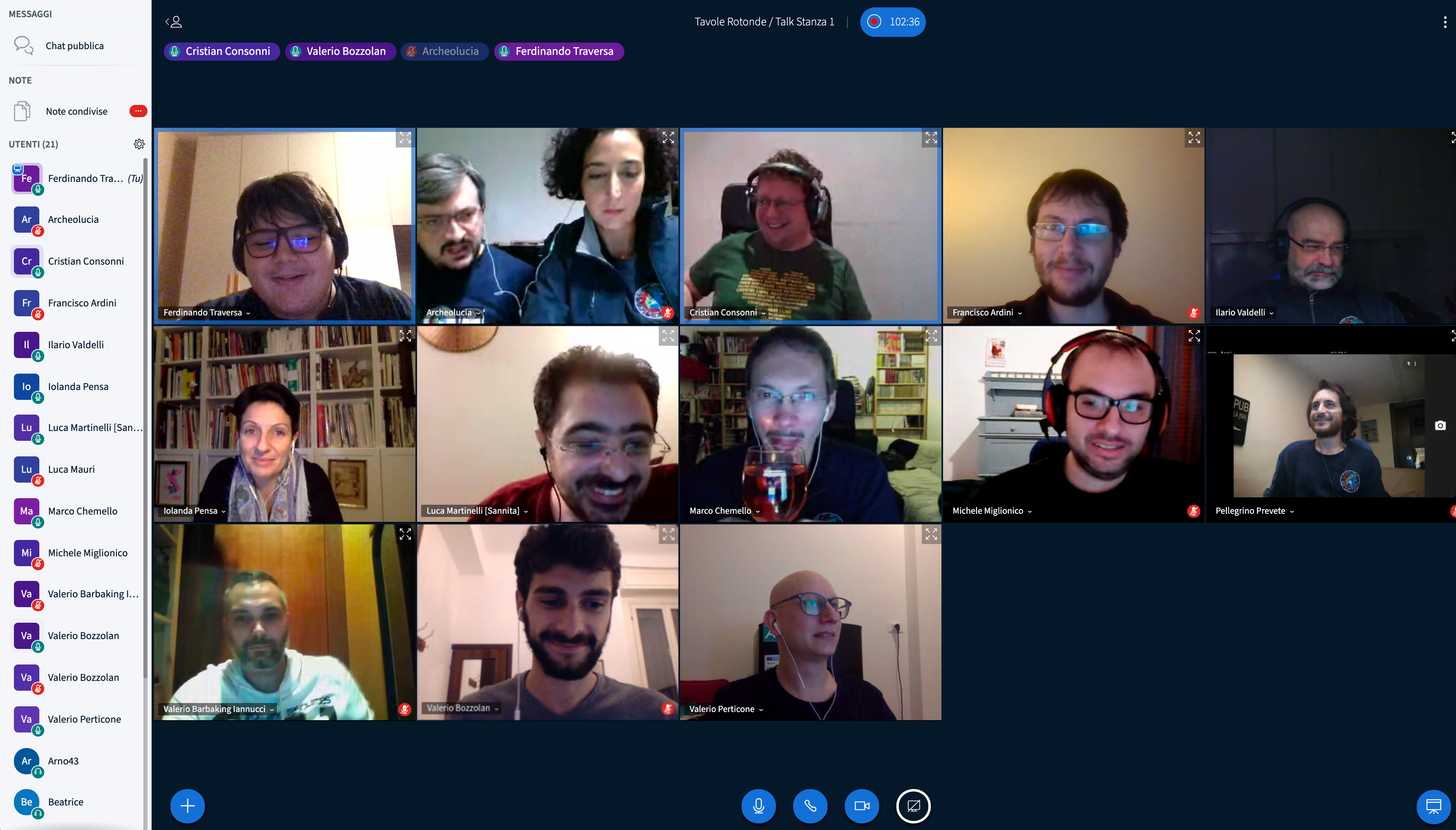 BigBlueButton virtual classroom showing teachers, students, and whiteboard