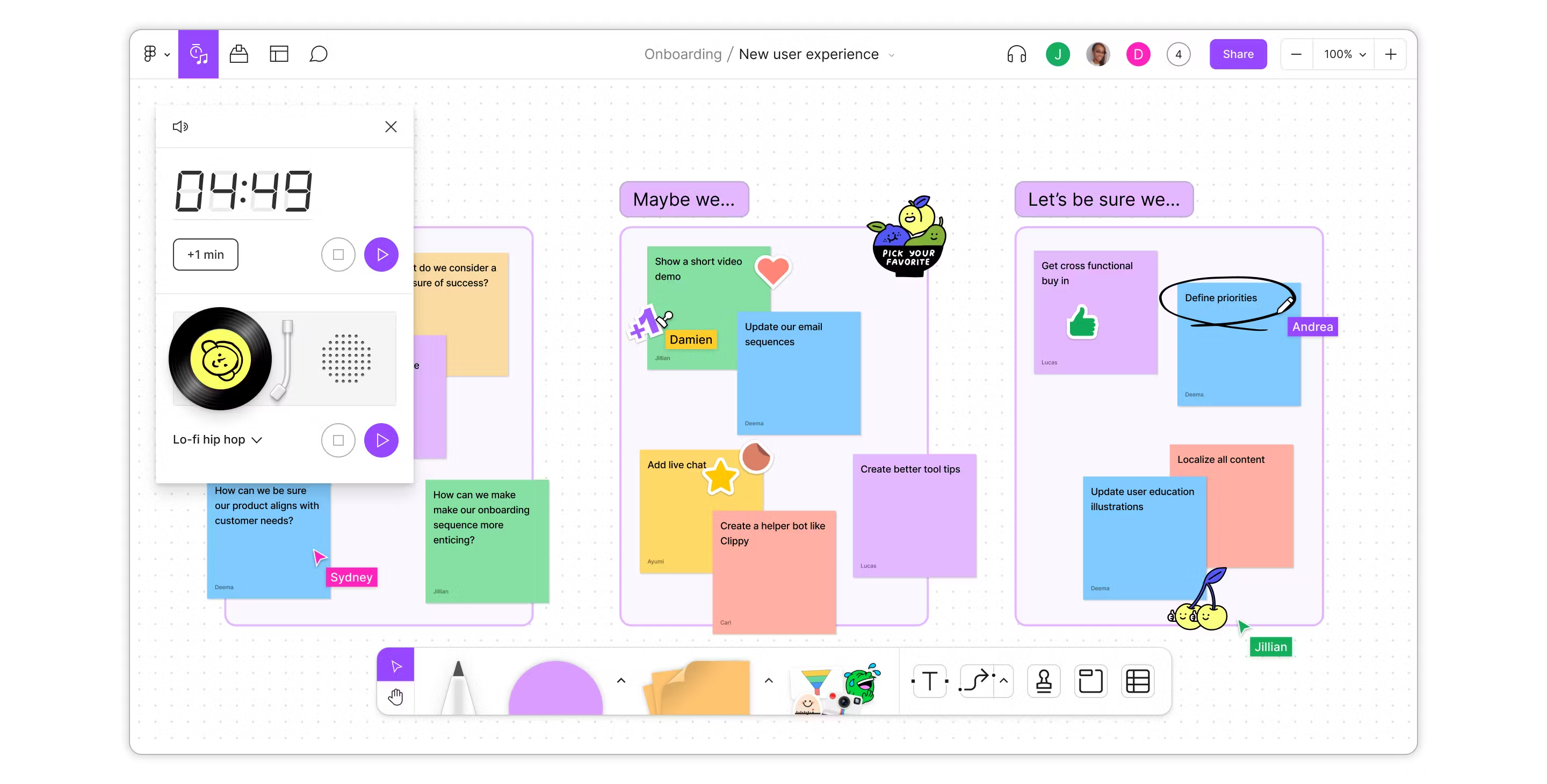 FigJam is a fun, interactive brainstorming tool