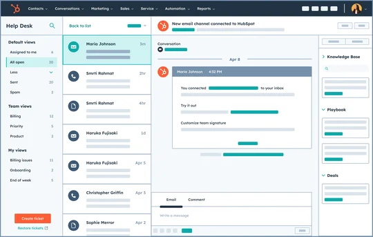 dashboard in Hubspot