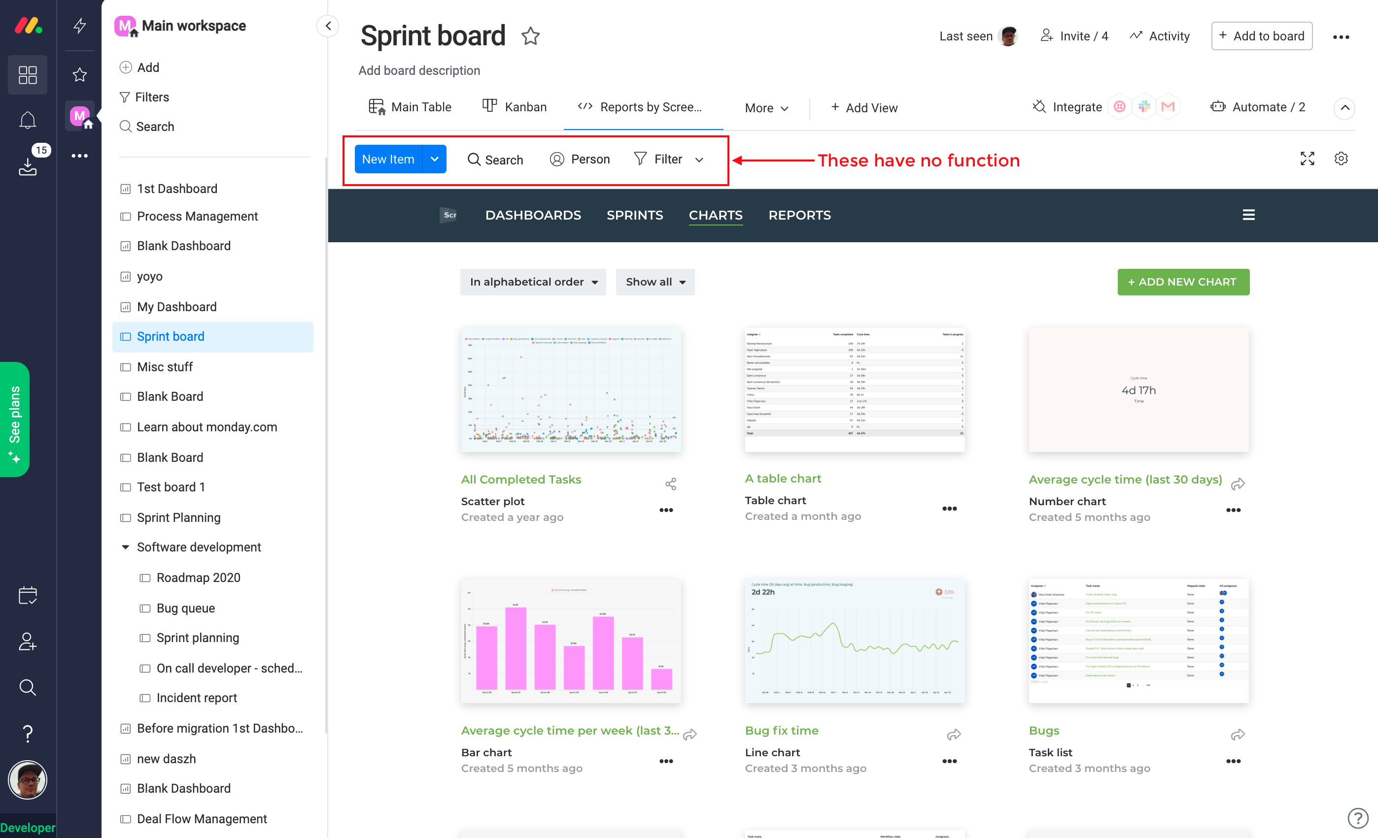 Monday.com makes visual and customisable layouts