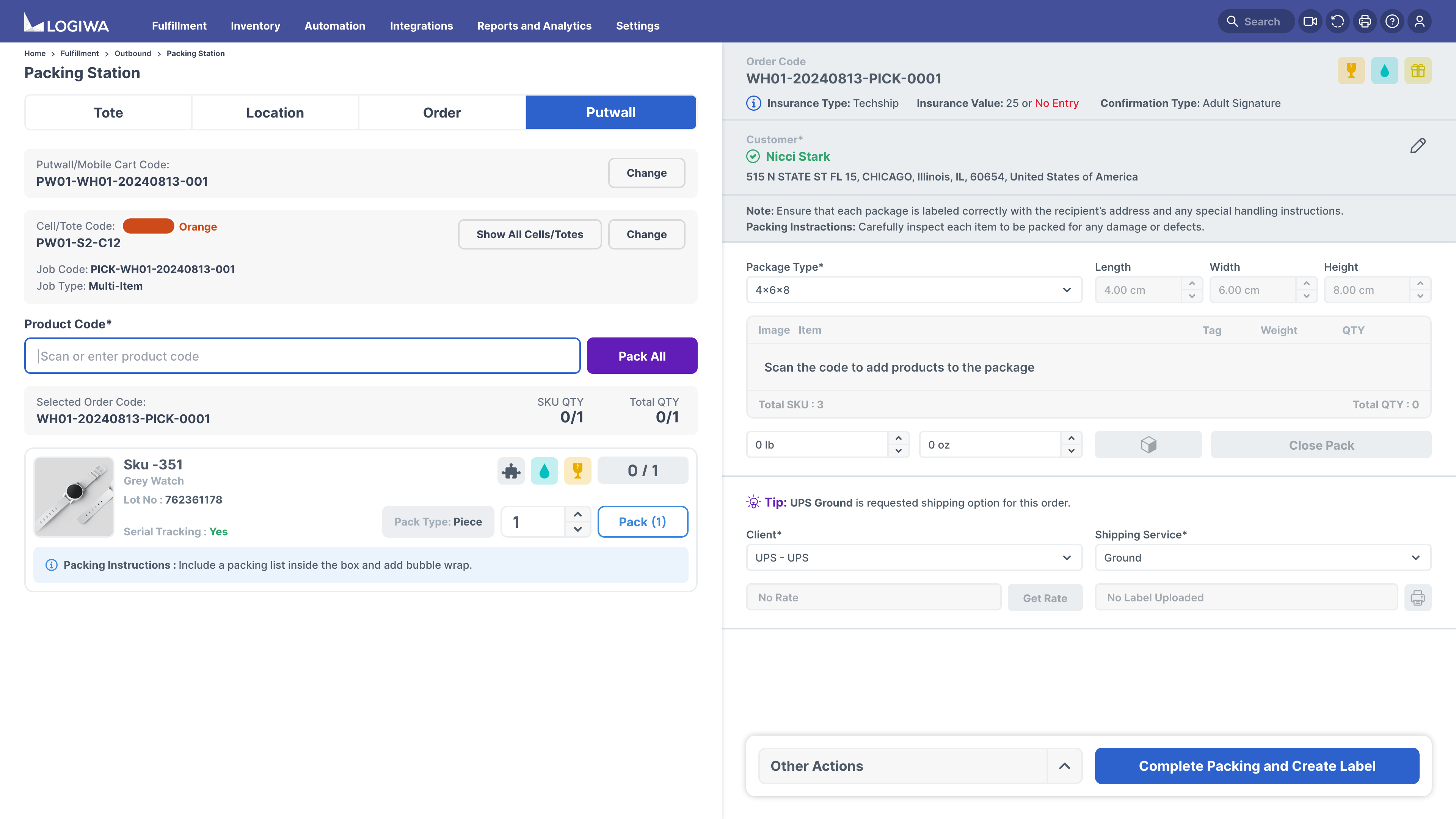 Logiwa WMS warehouse and logistics management software