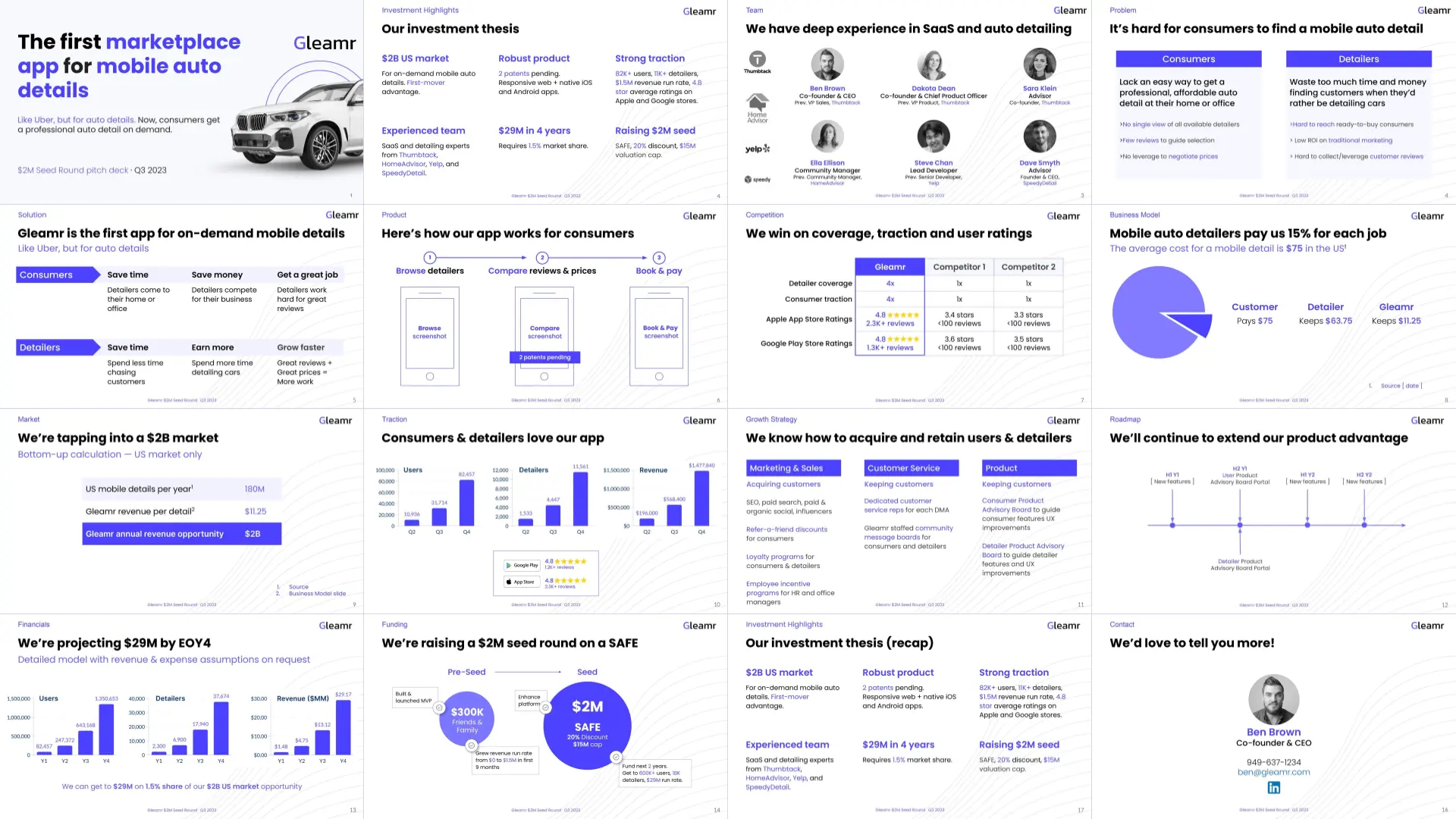Pitch slides templates