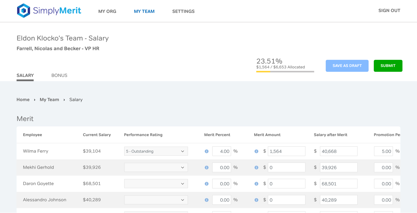 SimplyMerit performance management