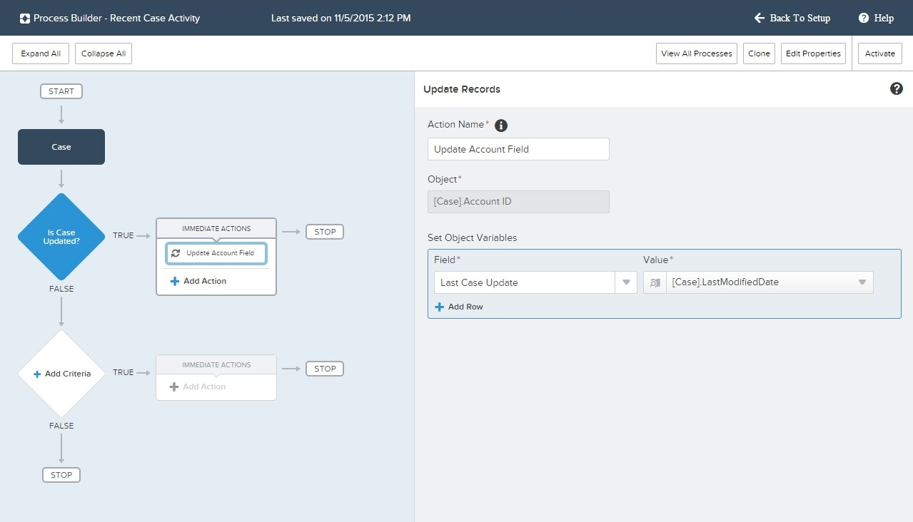 Record-driven automation that assigns absolute ownership