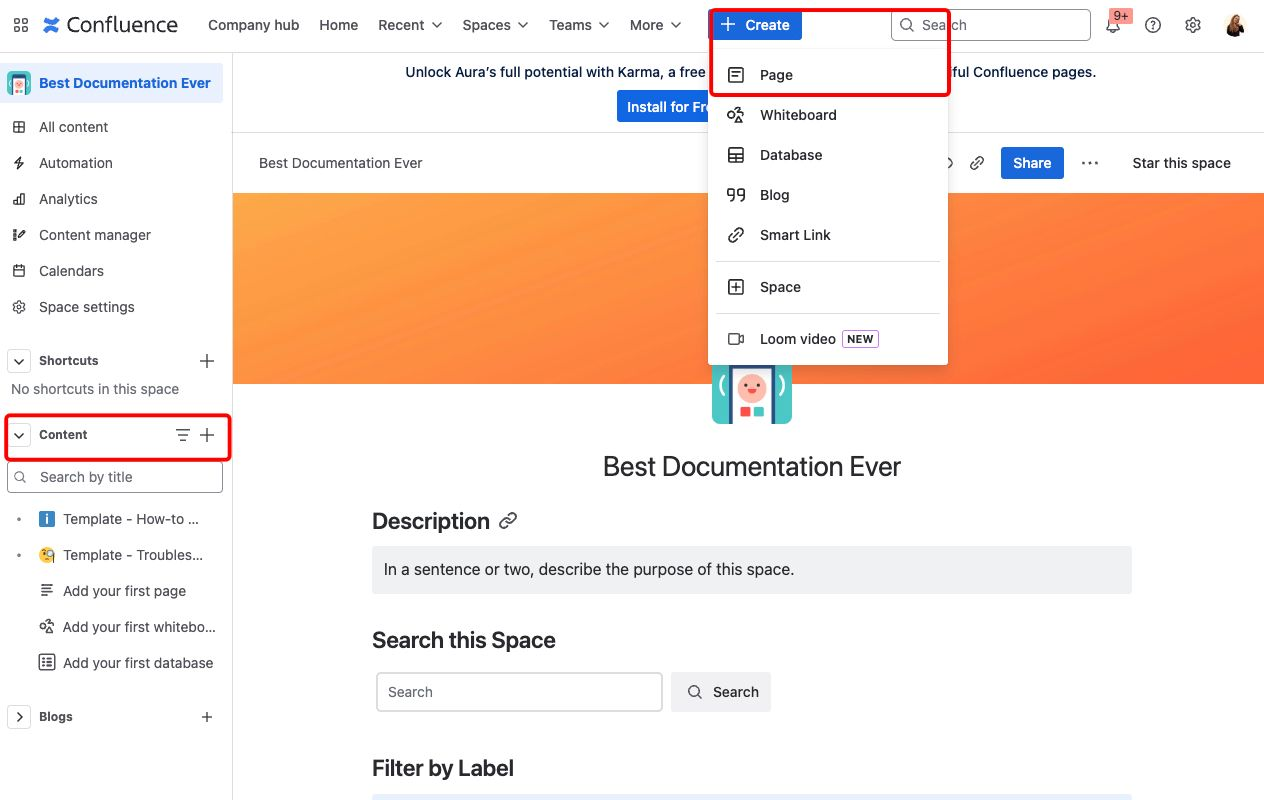 Confluence: Documentation-first collaboration software