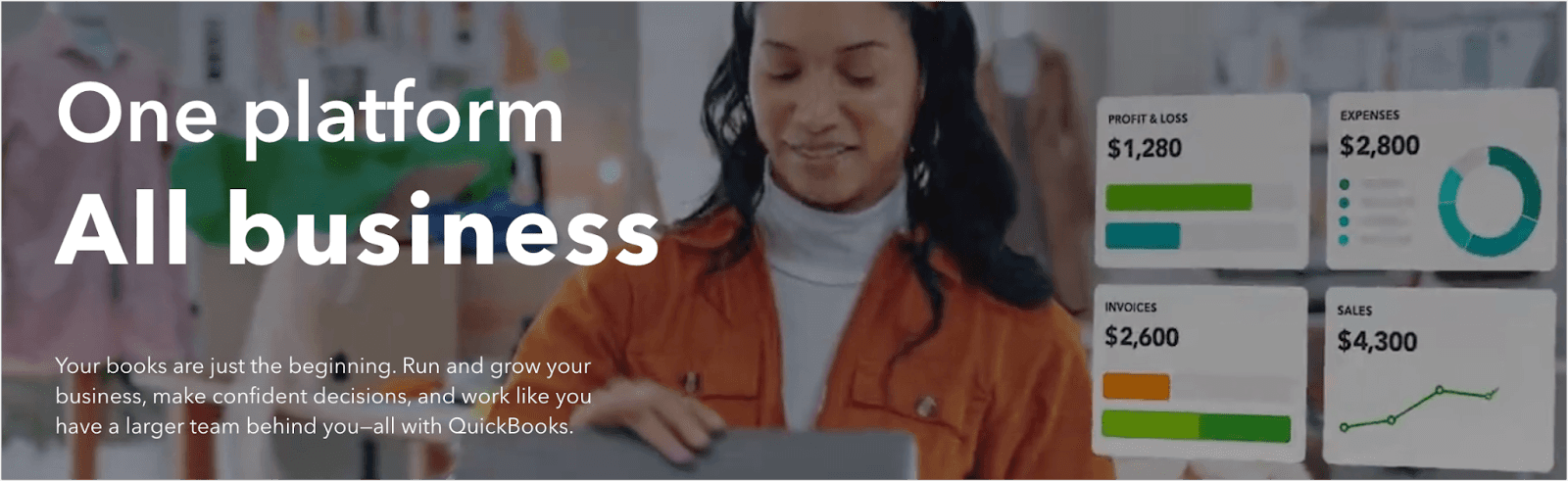 Product showcase of QuickBooks