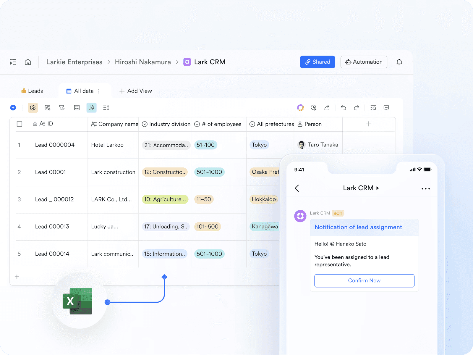  Boost sales with lead management in Lark CRM