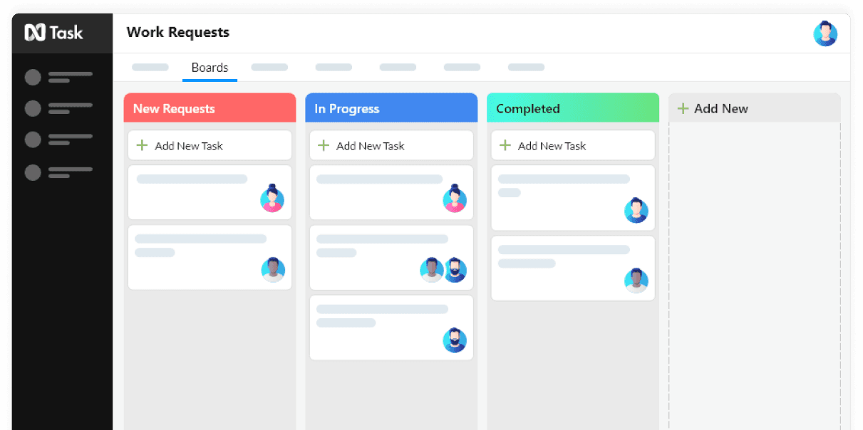 The interface of nTask