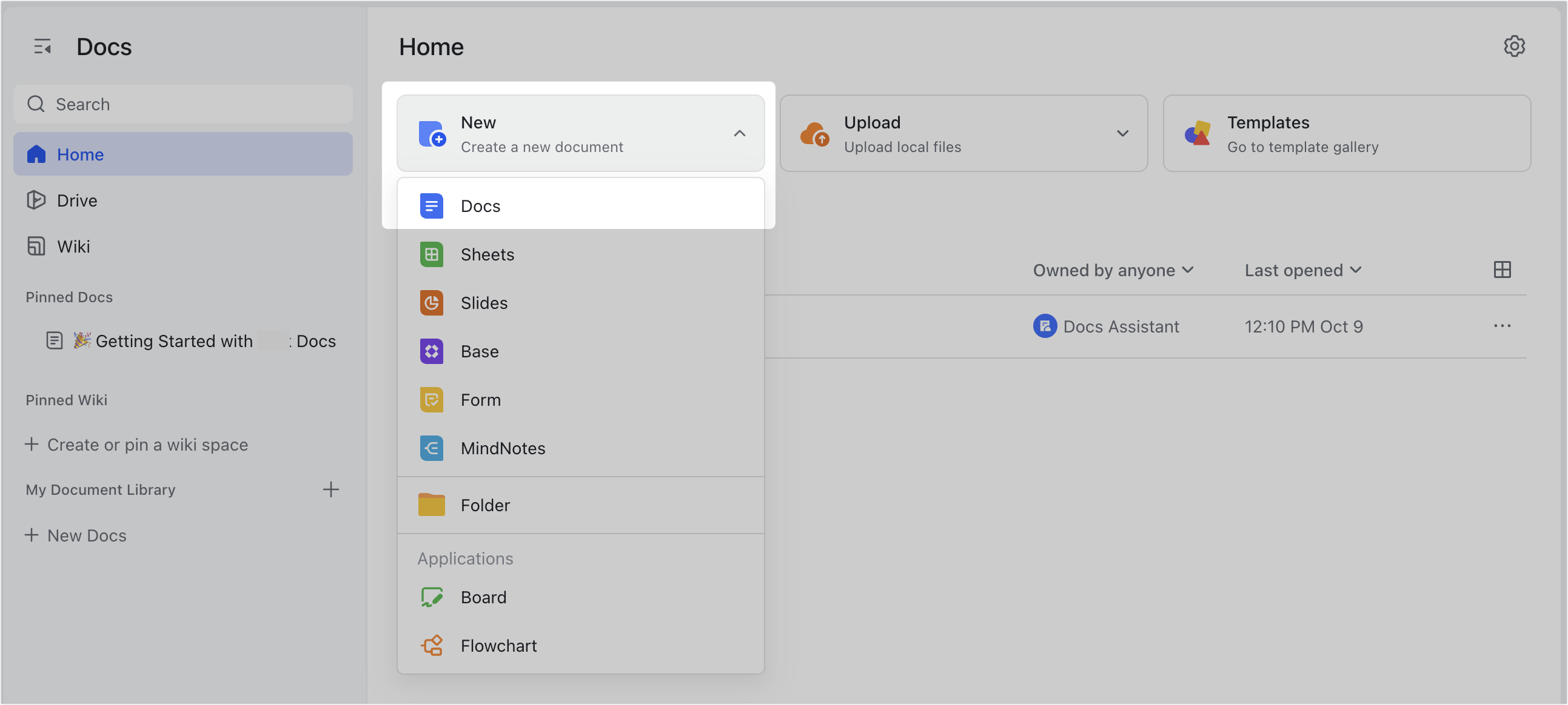 Get started with Docs