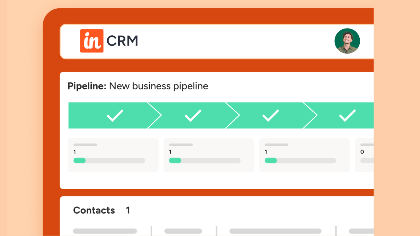 An image of a custom CRM that is called Insightly