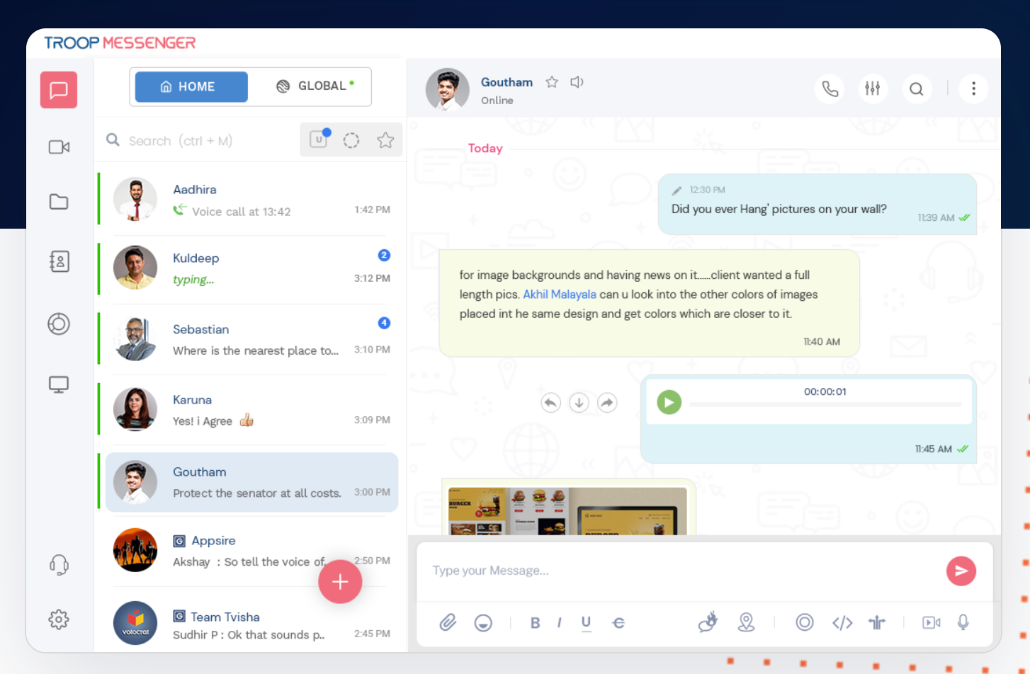 Troop Messenger overview