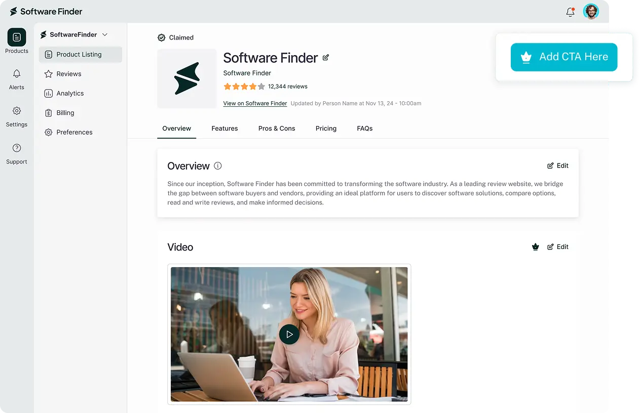 Software Finder recommended options