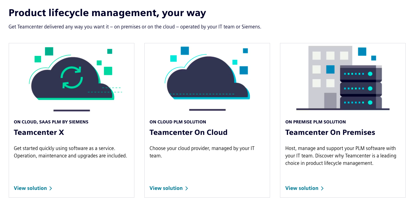 Teamcenter: Comprehensive solution for product data and revisions