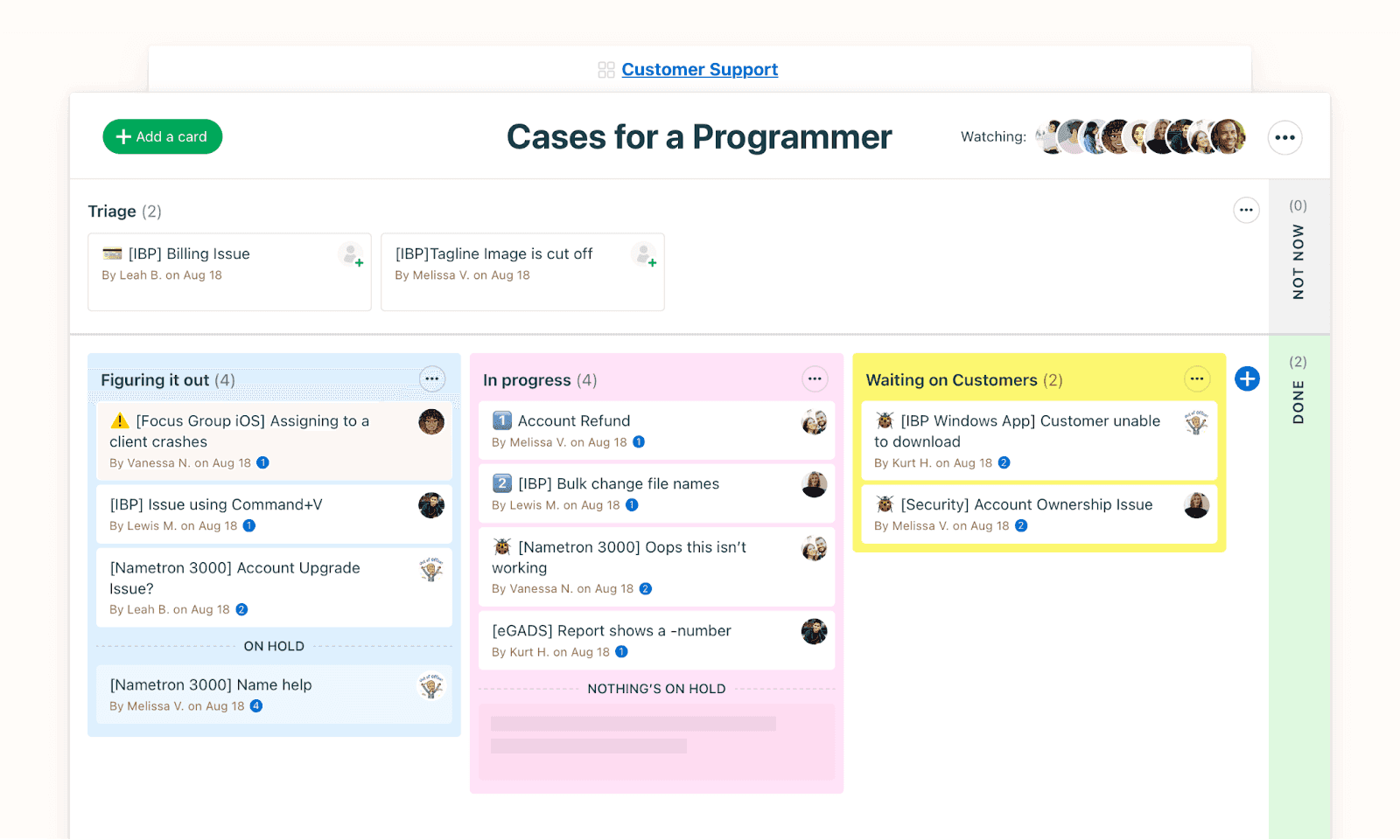 The interface of Basecamp