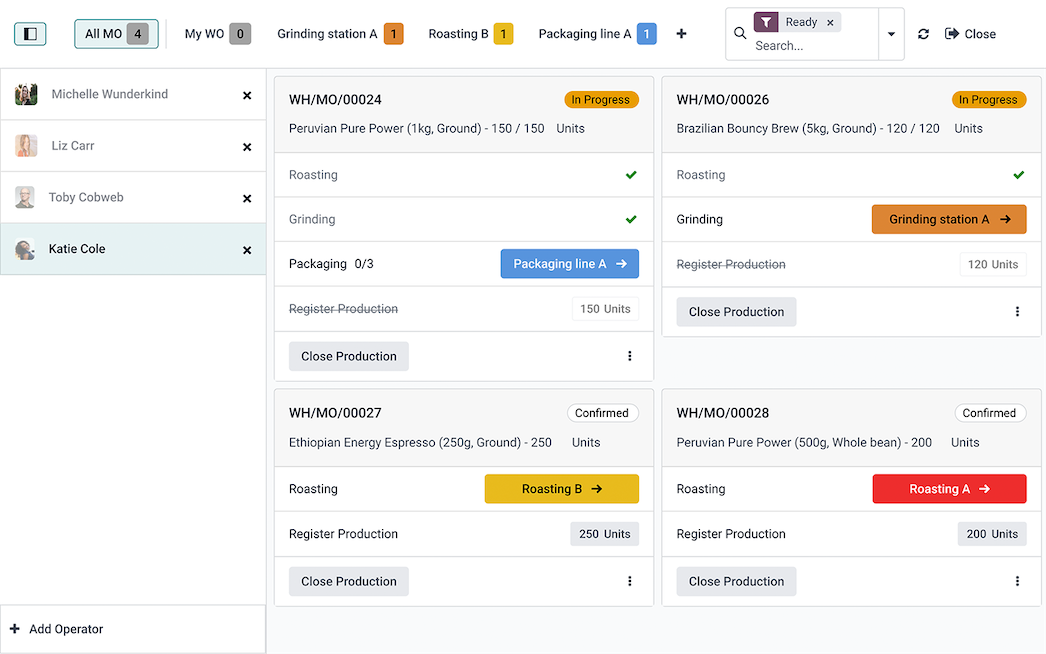 Odoo Manufacturing: Best for modular production planning systems