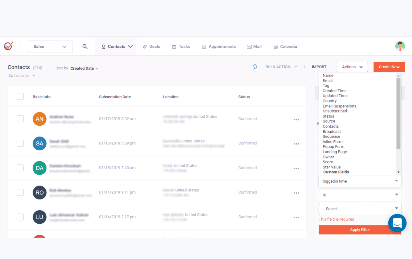 engagebay manage your contacts&nbsp;