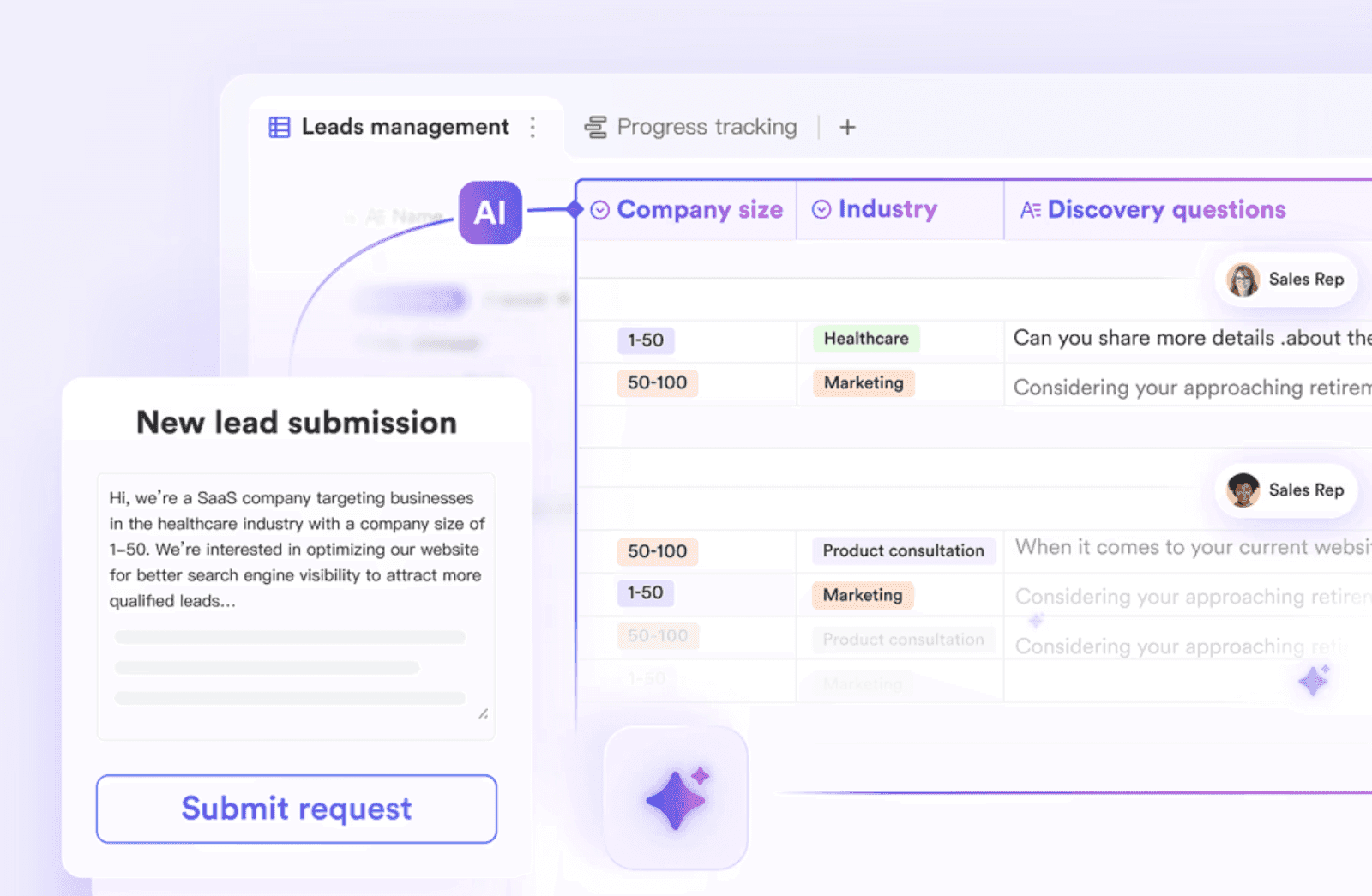AI-driven lead management on Lark