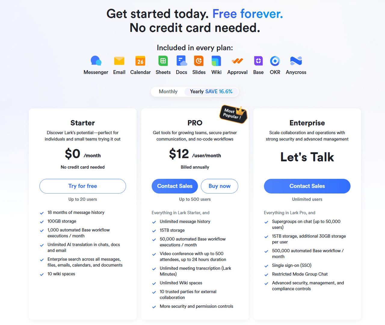 pricing