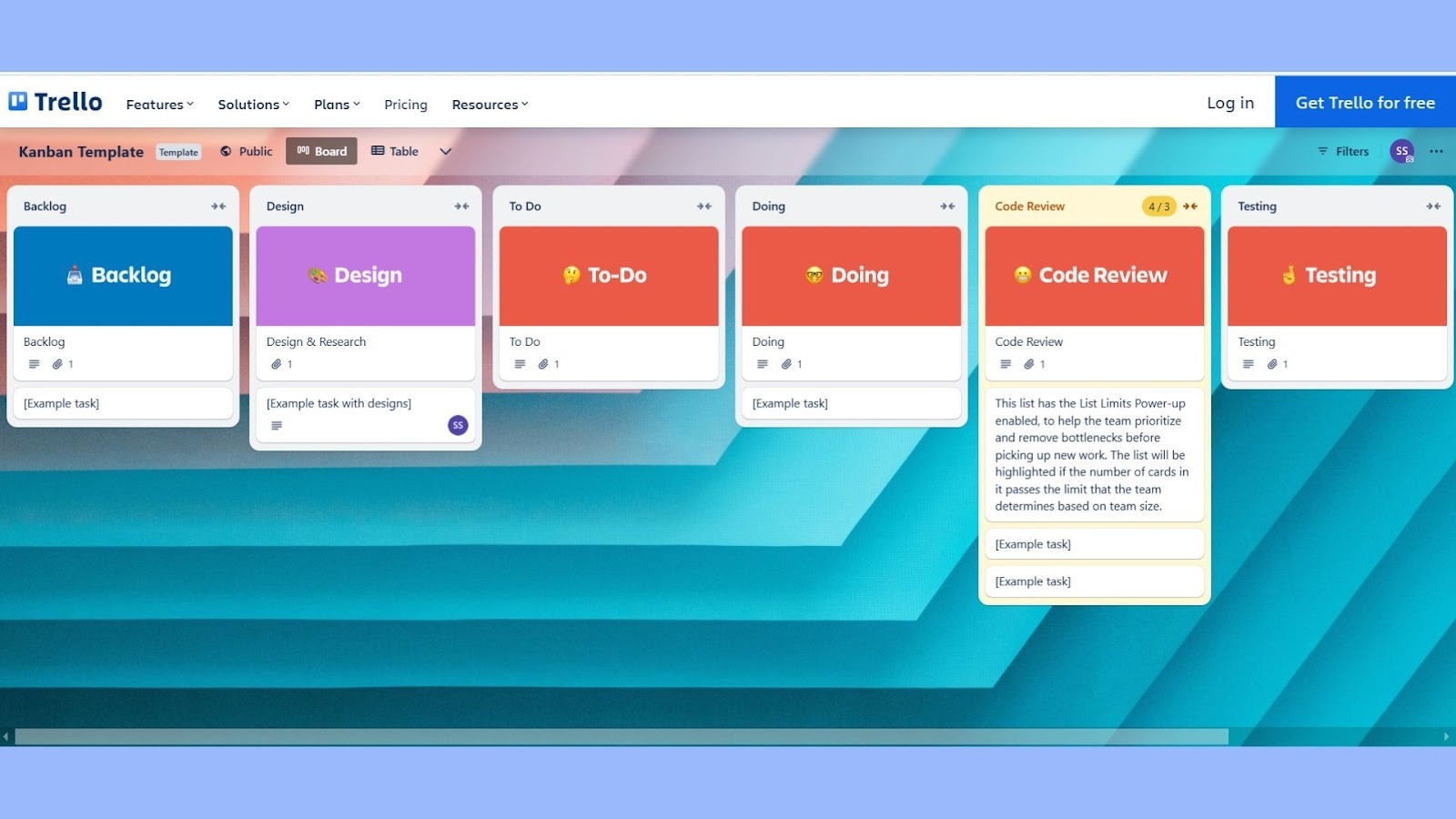 Trello’s kanban boards for managing tasks