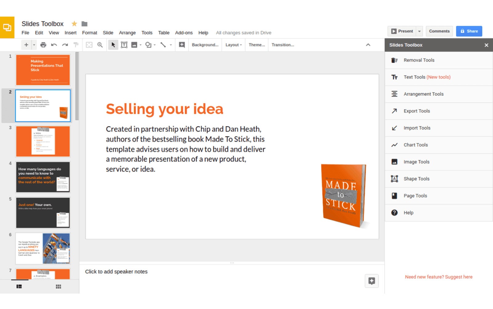 Google slide overview