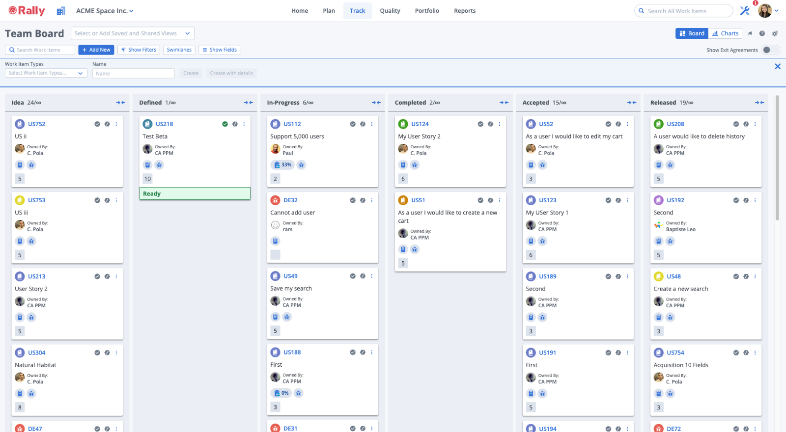 Rally: Agile portfolio