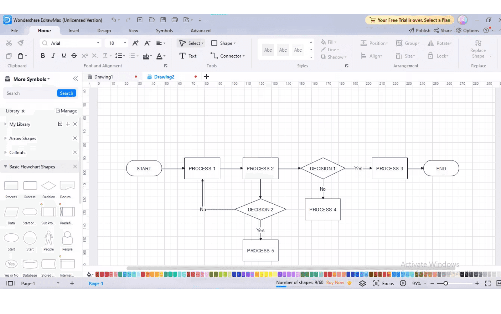  google drawing flowchart maker