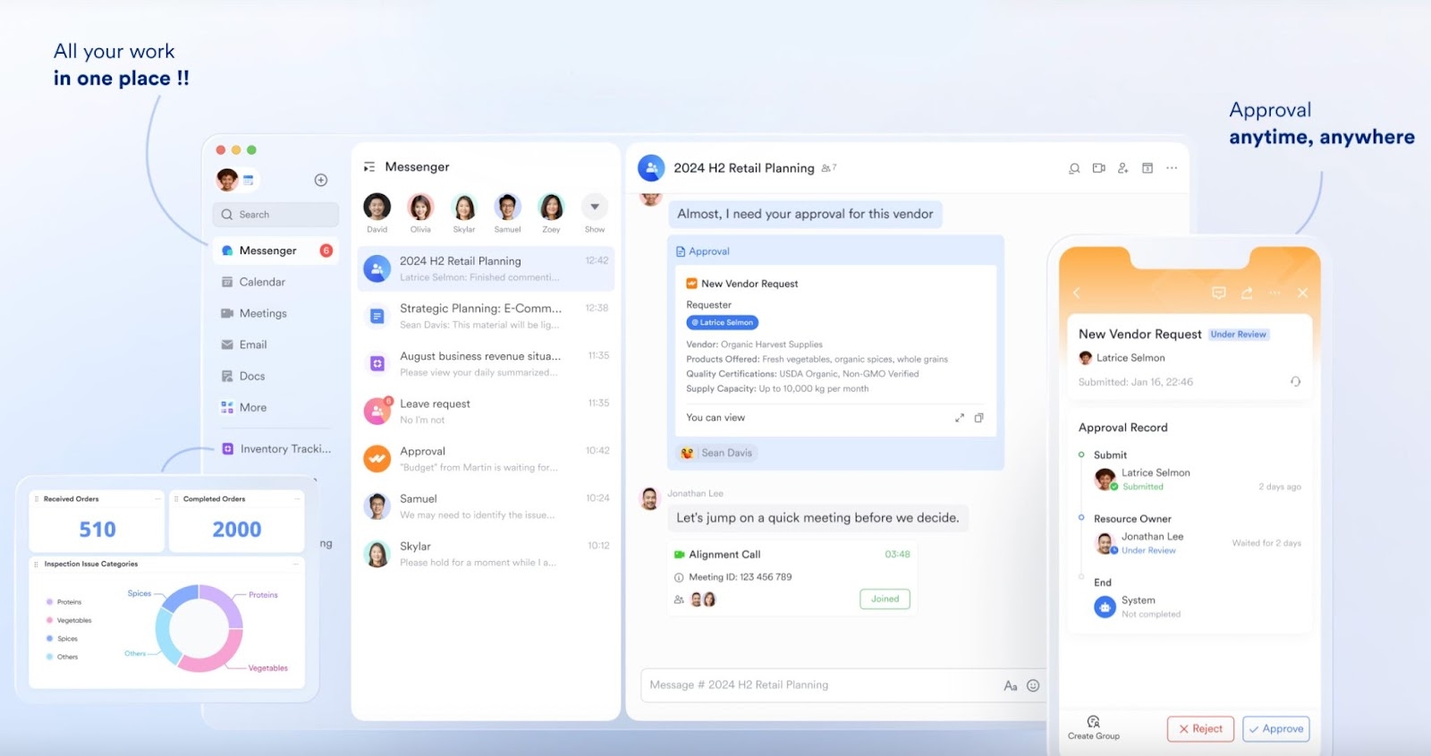 Lark's unified marketing project management interface