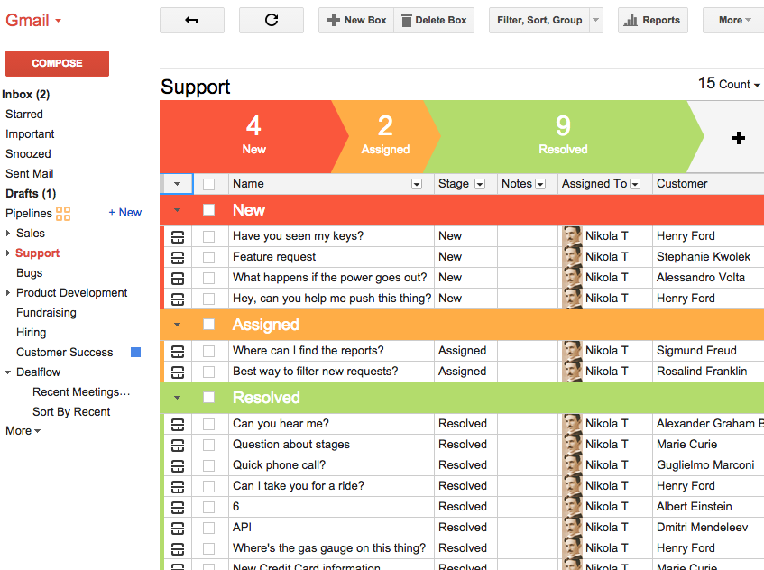 Streak outlook CRM