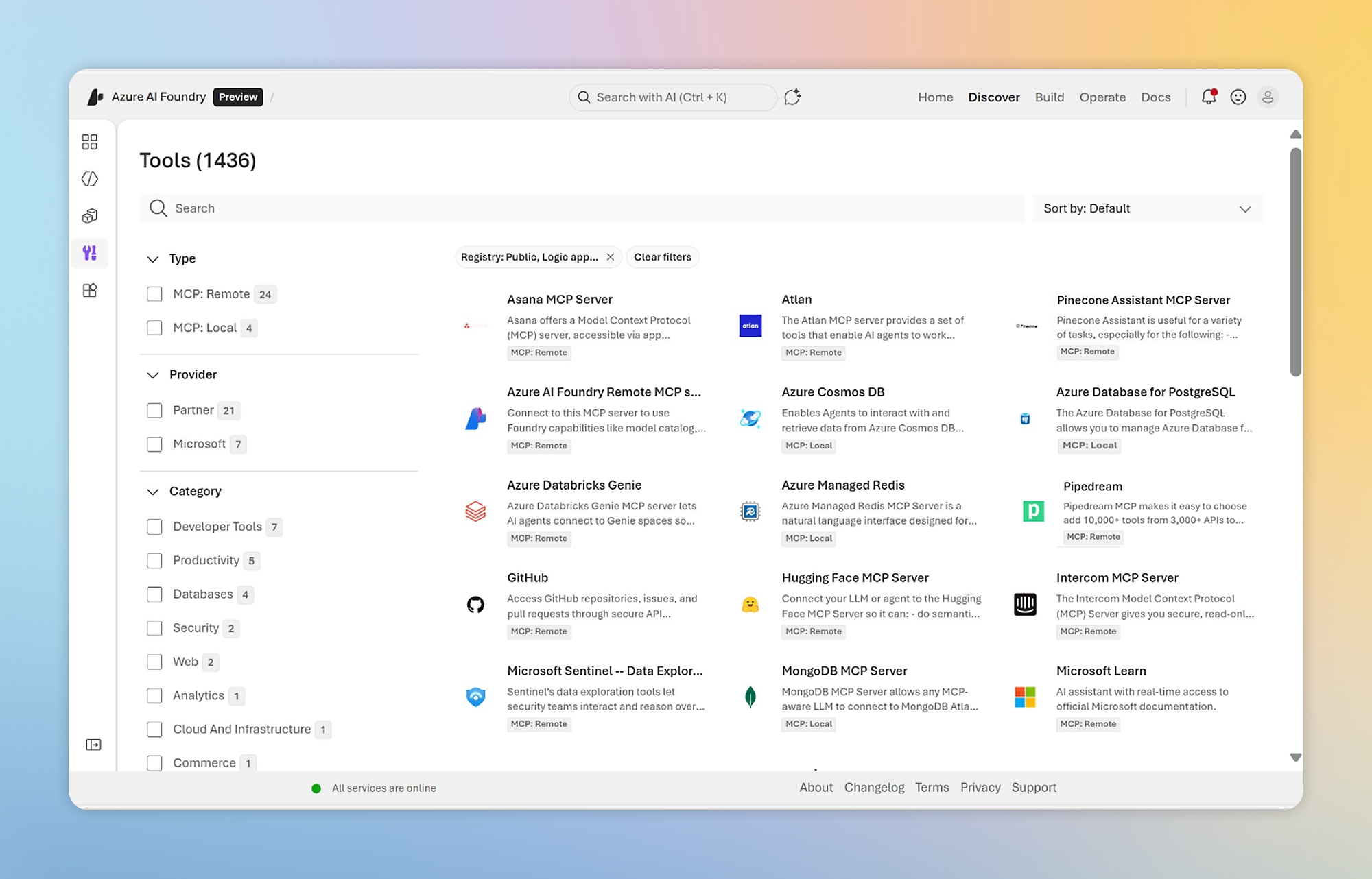 Microsoft Azure AI enterprise-grade artificial intelligence services