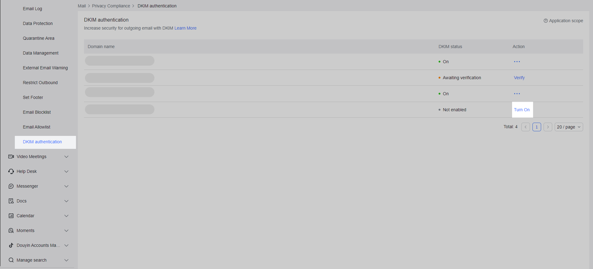 Admin | Mail updates