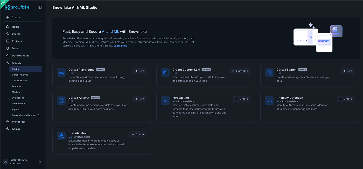 Snowflake Cortex AI data-native AI layer platform