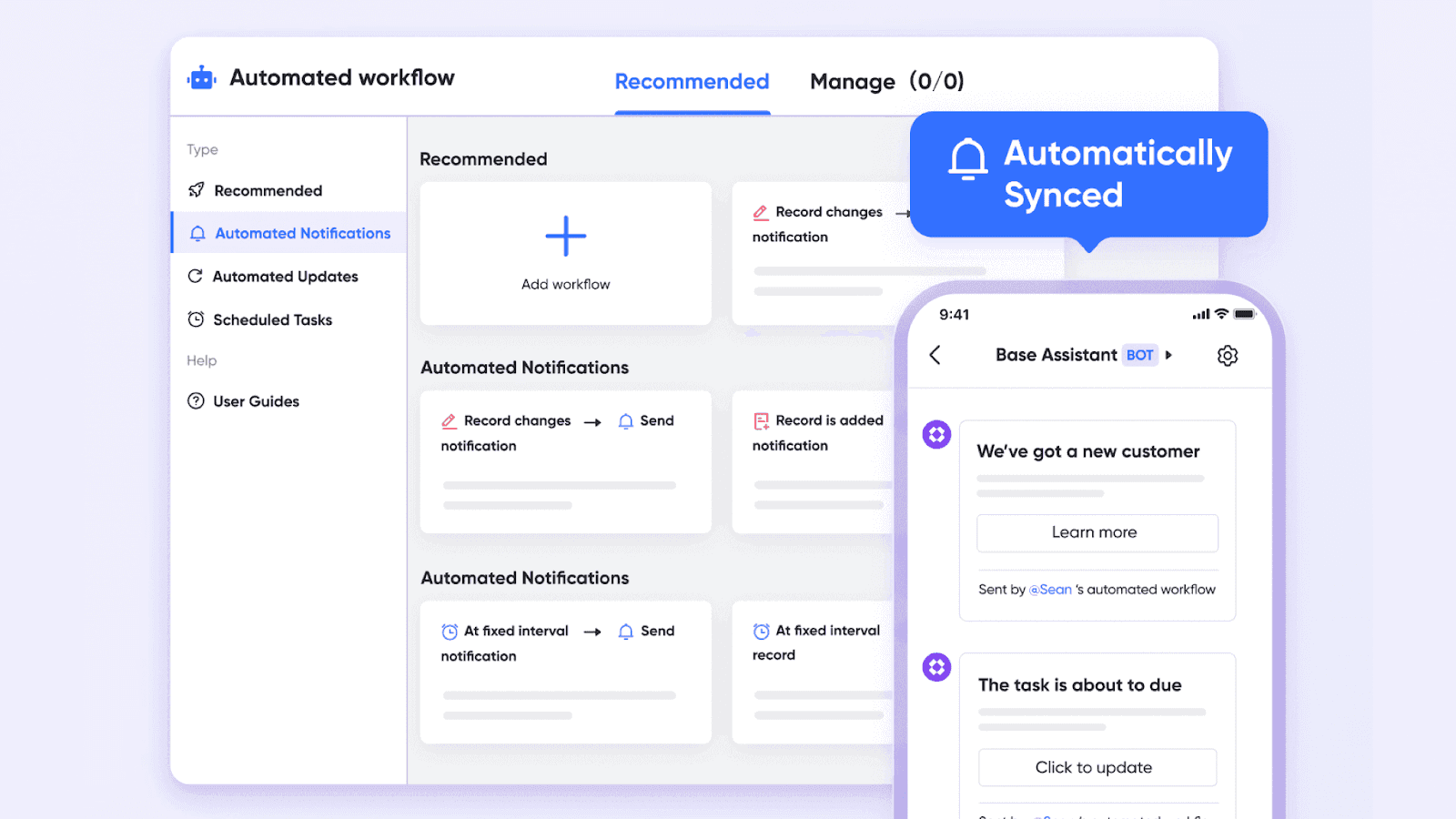 Lark CRM workflow automation