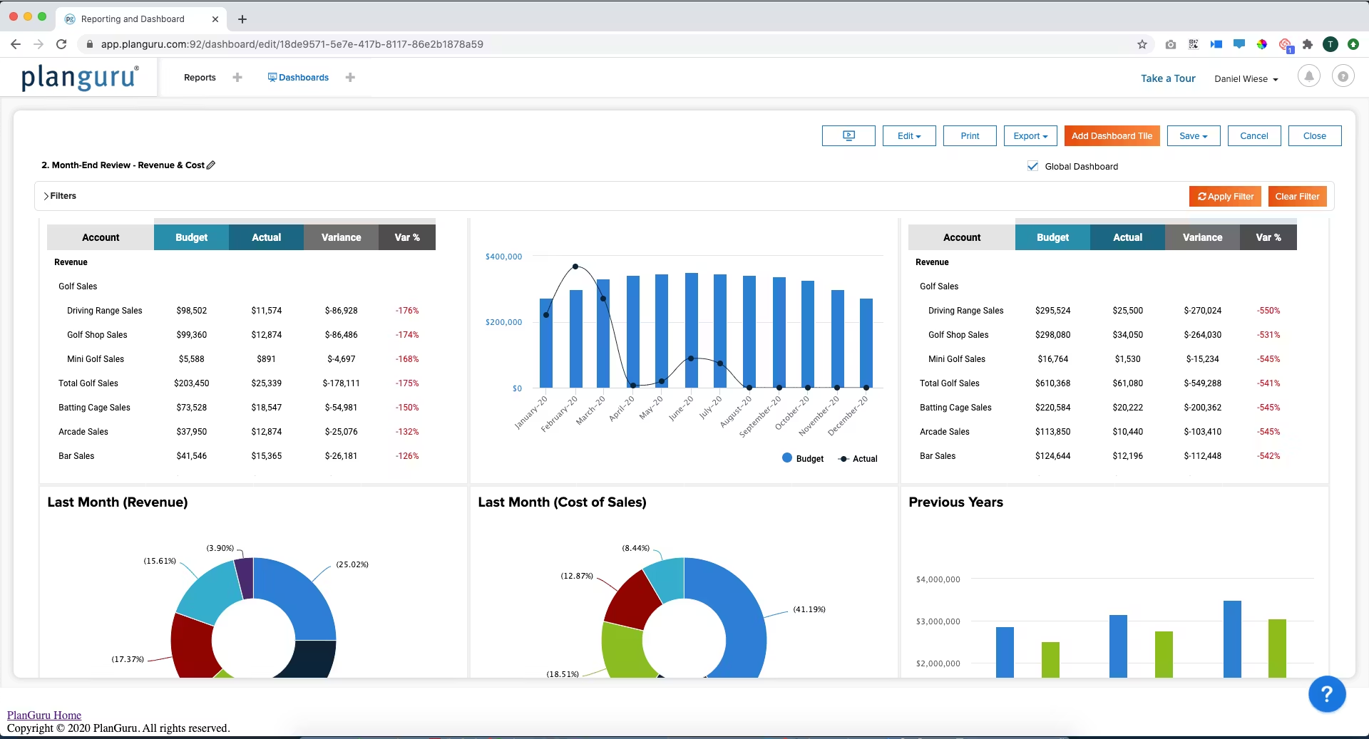 PlanGuru advanced budget planning tool