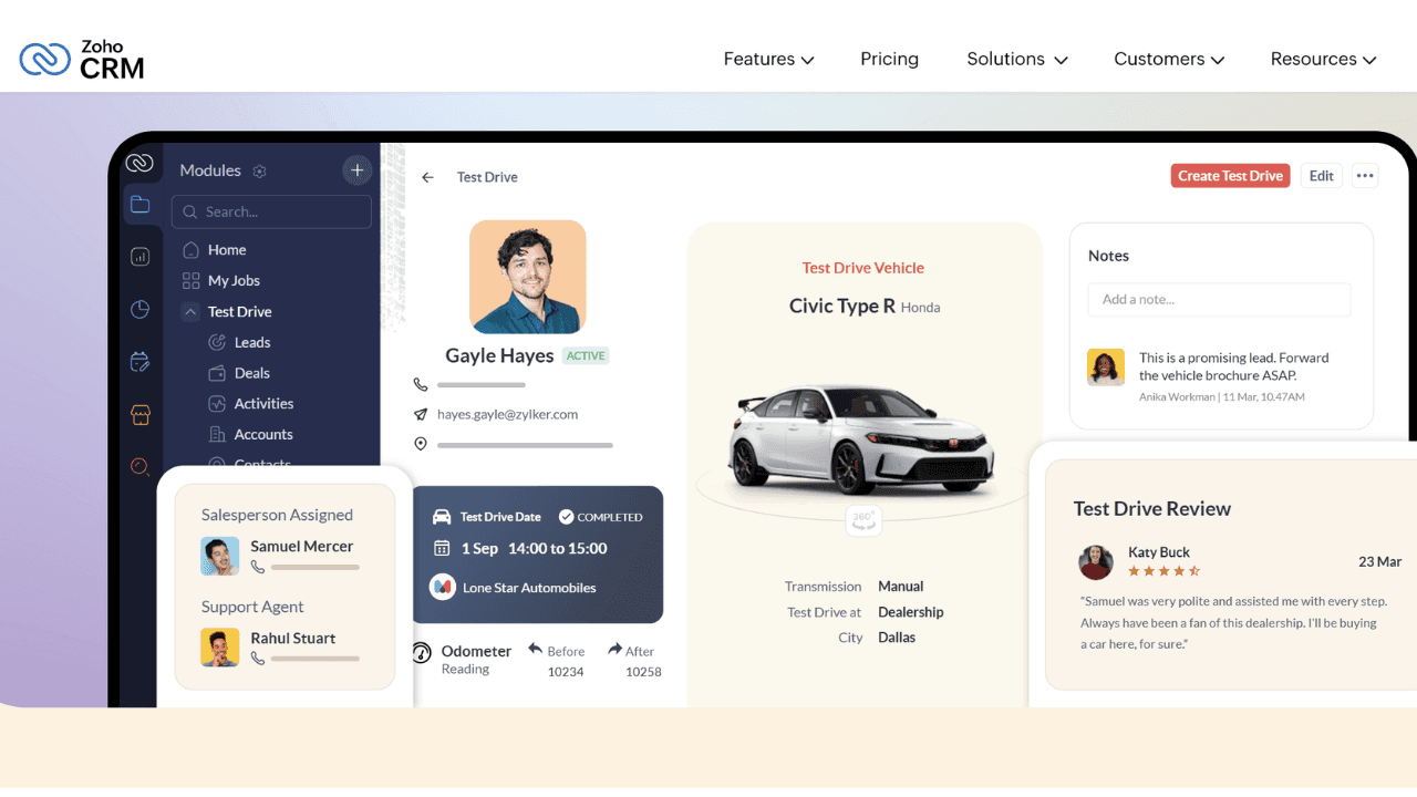 Zoho sales CRM&nbsp;