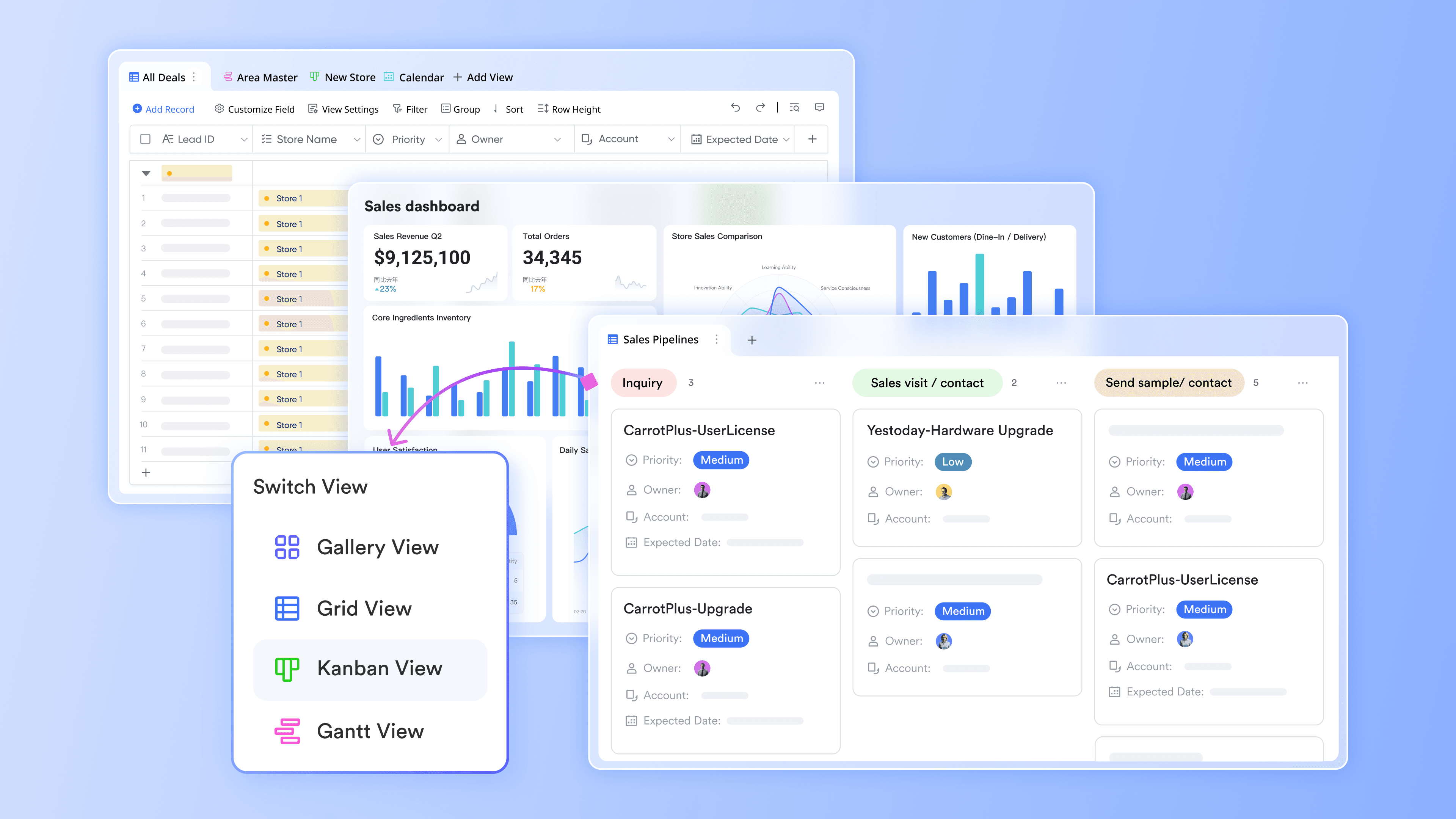 lark Customer support template