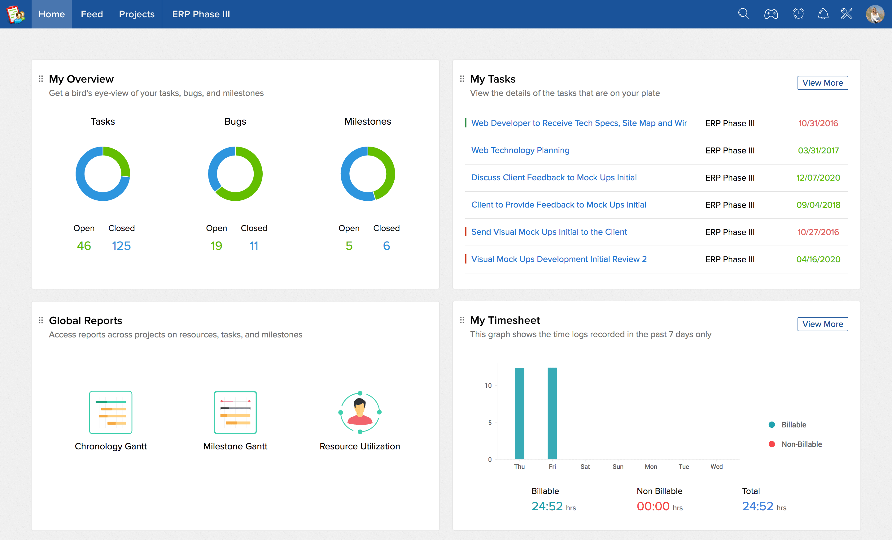 Zoho Projects is a budget-friendly project management software