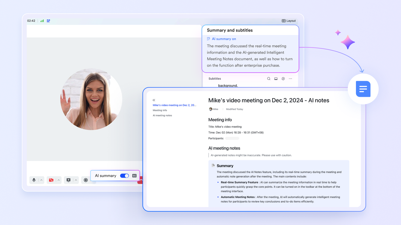 Lark AI Meeting Notes boost team conference