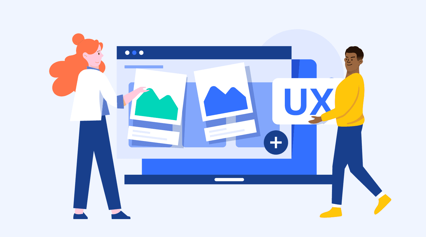Illustration of UI and UX concepts