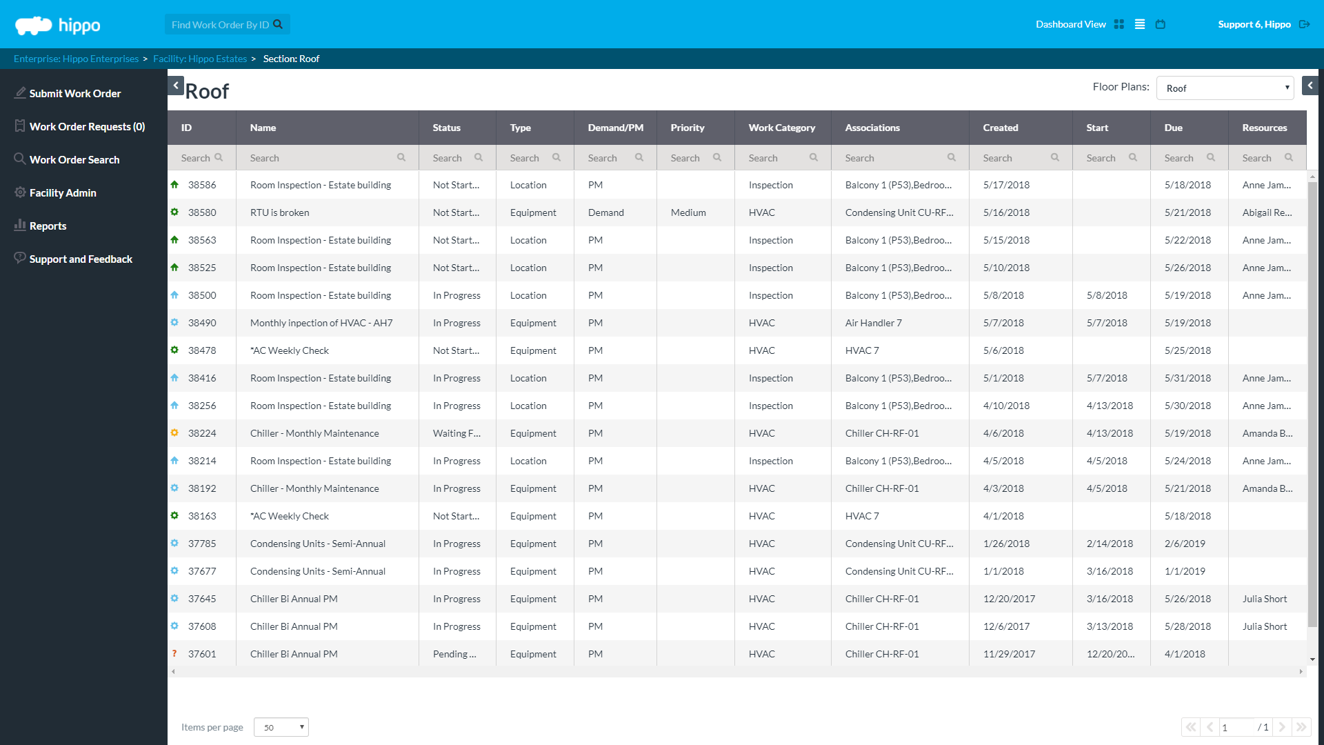 Hippo CMMS is a user-friendly CMMS for small teams